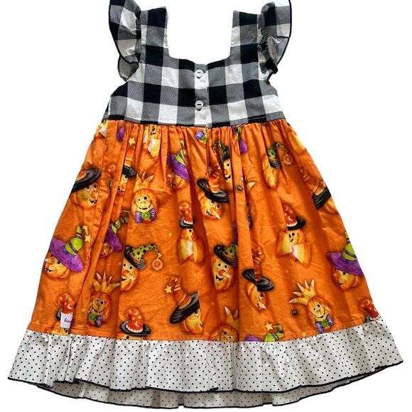 Girls Halloween Ruffle Dress Size 3 NWOT - Picture 5 of 6